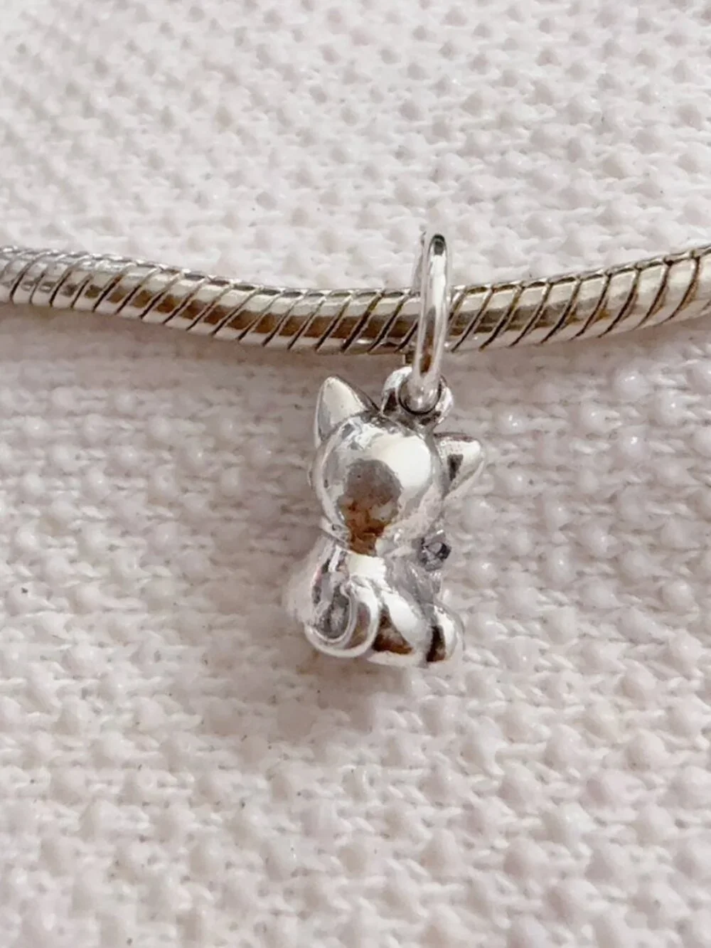 Sweet Cat Charm, Pet Cat Charm, Silver Charm For Pandora Bracelet
